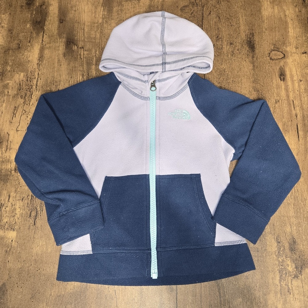 The North Face Toddler‎ Girls Hooded Lightweight Jacket Size 3T Purple Blue